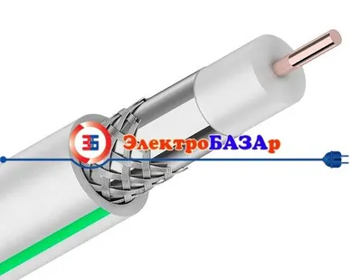 фото Кабель алюминий SAT 703 B +CU/AL белый Proconnect