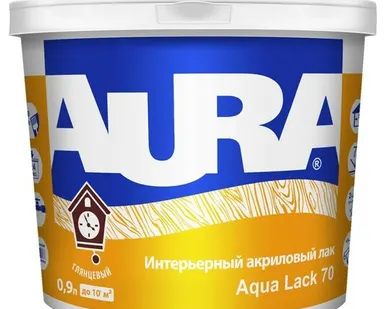 фото Лак AURA Лак для отделки минеральных поверхностей AURA Aqua Lack 70 0,9 л глянцевый интерьерный