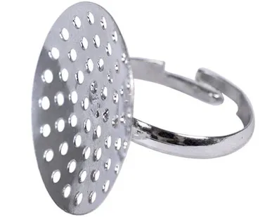 фото Заготовка для кольца 25 мм с ситечком безразмерная (Ni)