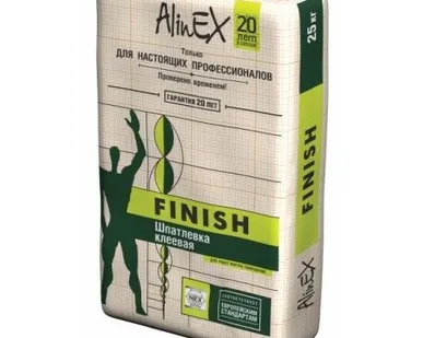 фото Шпатлевка клеевая ALINEX FINISH, 25 кг