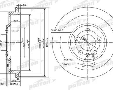 фото PDR1493 Барабан тормозной