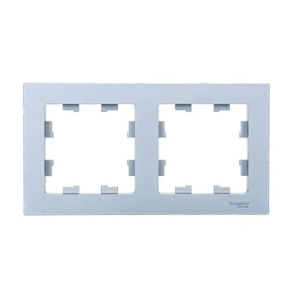 Фото №0 Schneider Electric Рамка 2-м AtlasDesign универс. алюм. ATN000302 Schneider Electric
