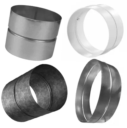 Фото №0 Муфта круглая MК Ø140 оцинкованный 0,7 мм для прямошовных воздуховодов