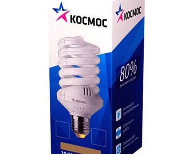 фото Лампа SPC 45Вт 2700К Т3 Е27 Космос LKsmT3SPC45wE2727 Космос (KOSMOS LIGHTIN