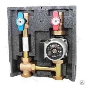 фото МКС Модуль бытовой GEFFEN Модуль смесительный с Grundfos UPS 25-80 МКС 100
