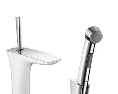 фото Hansgrohe PuraVida 15275400 Смеситель для раковины с гигиеническим душем Ha