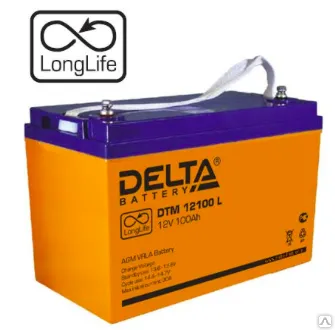 Фото №0 AGM Аккумулятор Delta DTM 12100L