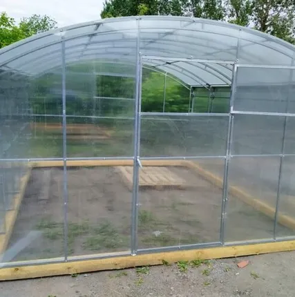 Фото №0 Теплица «Прямостенная» (с двойной дугой)