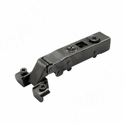 Фото №0 HARMONY петля с доводчиком (амортизатором) накладная (90/105), для ал. проф., стандартная, черный никель (51MS410500BL)