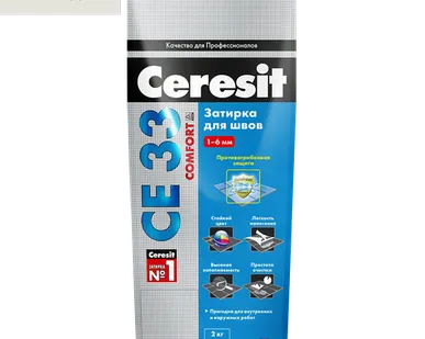 фото Затирка Ceresit CE 33 Super жасмин 2 кг