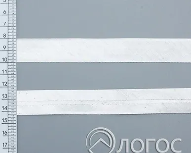 фото Косая бейка декоративная Т 20мм, T.G. (серебро)