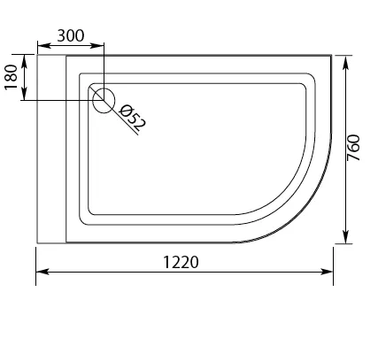 Фото №0 Душевая кабина Aquanet Hawaii 122x76 L с паром, прозрачное стекло