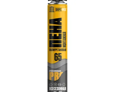 фото БирсМикс 65 Пена монтажная профессиональная всесезонная