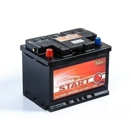 Фото №0 Аккумулятор КАТОД EXTRA START 6СТ-62N L+ (L2)