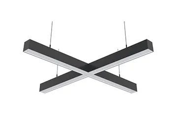 Фото №0 Светильник светодиодный подвесной X-образный LC-XP-5050-55W-OP-DW-B 55Вт, 4000K, Чёрный