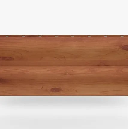 Фото №0 Сайдинг Металлический сайдинг «Бревно» покрытие Cветлое дерево Россия, 0.45-0.5 мм