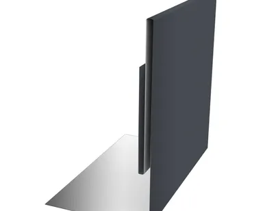 фото Планка приемная оконная 0,45 PE с пленкой RAL 7024 мокрый асфальт