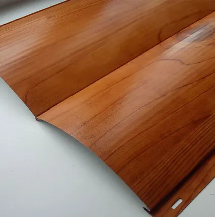 Фото №0 Металлосайдинг "Двойное бревно" Светлое, темное дерево, Дуб, Орех