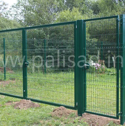 Фото №0 Ворота металлические распашные в порошковом полиэфирном покрытии