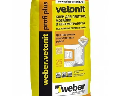 фото Клей для плитки Weber-Vetonit Profi Plus