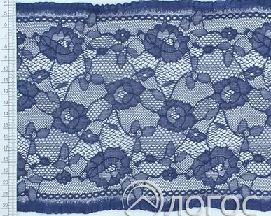 фото Кружево стрейч IS-249 170мм И, т.синий