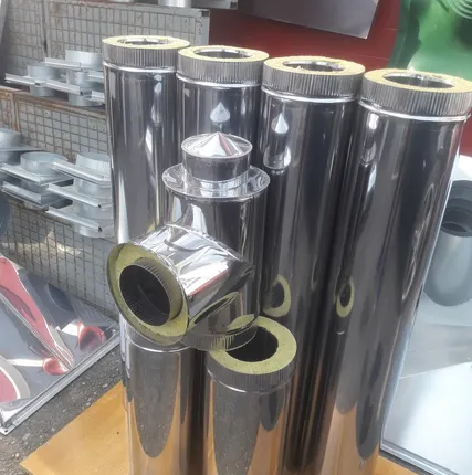 Фото №0 сэндвич-труба для дымохода диаметр 115/180 нержавейка/нержавейка