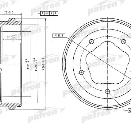 Фото №0 PDR1062 Барабан тормозной