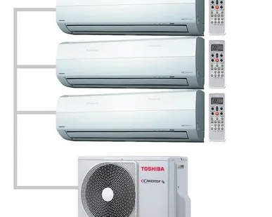 фото Монтаж мульти сплит-систем (3 внутренних блока 7-9-12)