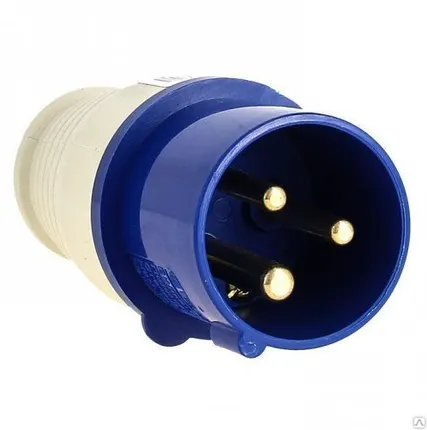 Фото №0 Вилка силовая перенос. 013 2Р+РЕ 16А 220В IP44 EKF PROxima