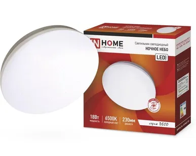 фото Светильник светодиодный DECO 18Вт 230В 6500К 1170лм 230х55мм НОЧНОЕ НЕБО IN HOME 4690612033495