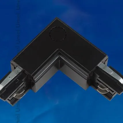 Фото №0 UBX-A21 BLACK 1 POLYBAG Соединитель для шинопроводов L-образный. Внешний. Трехфазный. Цвет — черный. Упаковка — полиэтиленовый пакет.