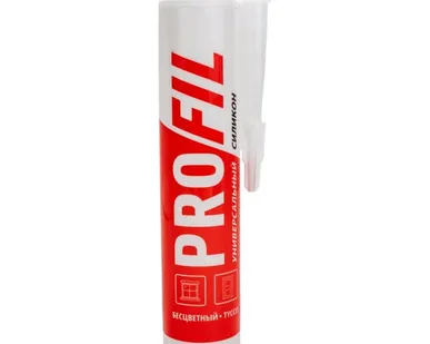 фото Герметик силиконовый универсальный/бесцветный Soudal Profil 270мл (123081)