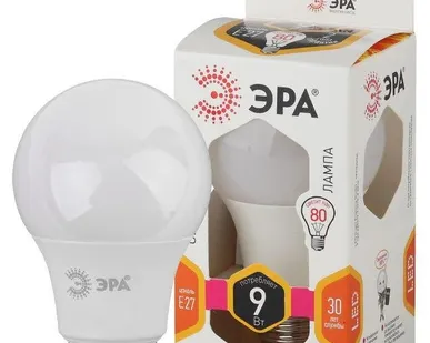 фото Лампа светодиодная A60-9W-827-E27 грушевидная 720лм ЭРА Б0032246