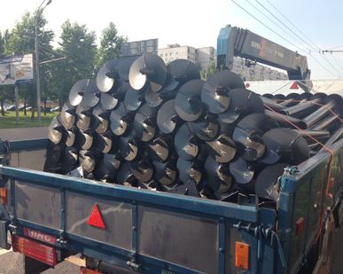 фото Монтаж винтовых свай