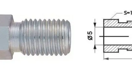 Фото №0 Штуцер тормозной трубки 115