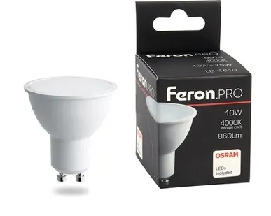 фото Светодиодная лампа Feron Софит 10W 860Lm 4000K GU10 38162