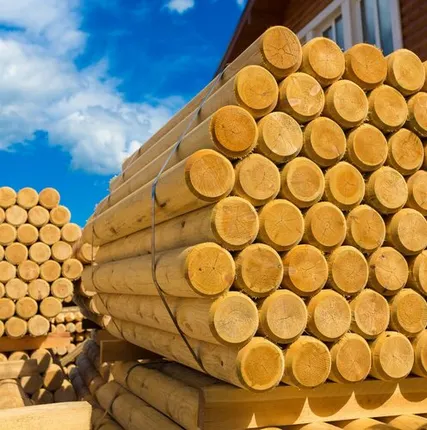 Фото №0 Импрегнированные деревянные столбы