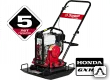 фото Виброплита ЗУБР для грунта, бензин, 20кН, 610*460, двиг. Honda 4.0кВт.,87кг