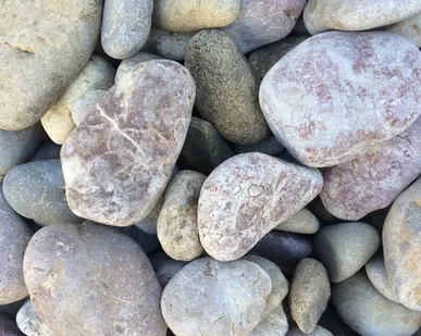 фото Галька бежево-розовая 20-40 мм