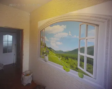 фото Поклейка обоев