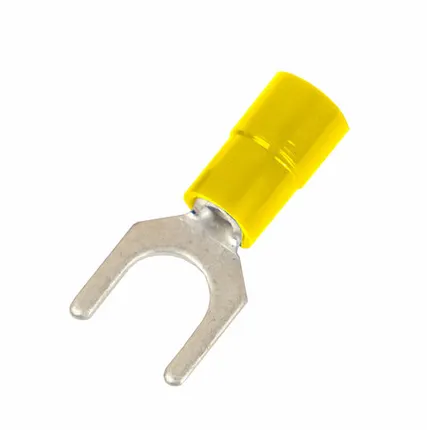 Фото №0 ДКС Наконечник вилочный с изолир.фланцем ПА, легкий ввод жилы, 2,5-6 кв.мм М5 (д.5,3 мм) (НВИ)