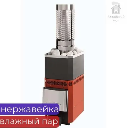 Фото №0 Печь банная под навесной бак, Русь-18ЛУ (Теплодар), 18 кВт, на 18 м3 с укороченным топливным каналом