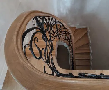 фото Перила дуб, ясень, бук.