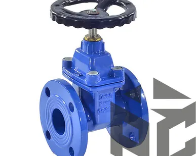 фото Задвижка чугунная клиновая 30ч39р (аналог МЗВ) Ду 100 Ру 16 (гайка лат.)