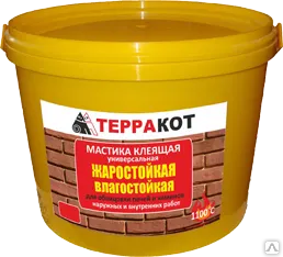 фото ТЕРРАКОТ МАСТИКА клеящая жаростойкая 2,5кг
