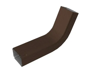 фото Колено трубы гофрированное Vortex Lite Matt 76х102мм RAL 8017