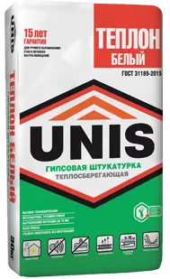 фото Штукатурка гипсовая белая ЮНИС Теплон (30кг) /40/