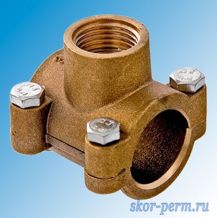 Фото №0 Врезка трубная 1&quot; х 3/4&quot; латунная