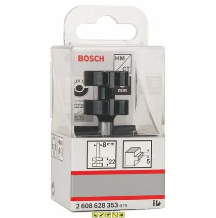 Фото №0 Фреза Bosch HM гребневая гребень 5мм. цанга 8мм. 2608628353