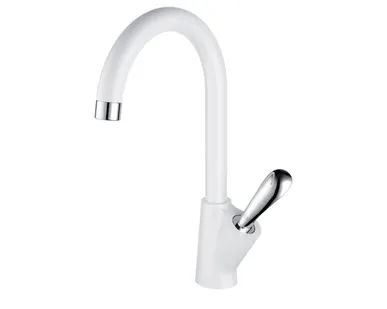 фото Смеситель дял кухни D&K Venice Baciano белый